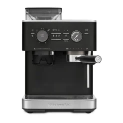KitchenAid halvautomatisk espressomaskin med kvarn, Cast iron black