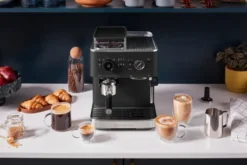 KitchenAid halvautomatisk espressomaskin med kvarn, Cast iron black