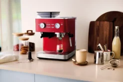 KitchenAid halvautomatisk espressomaskin med kvarn, Candy apple