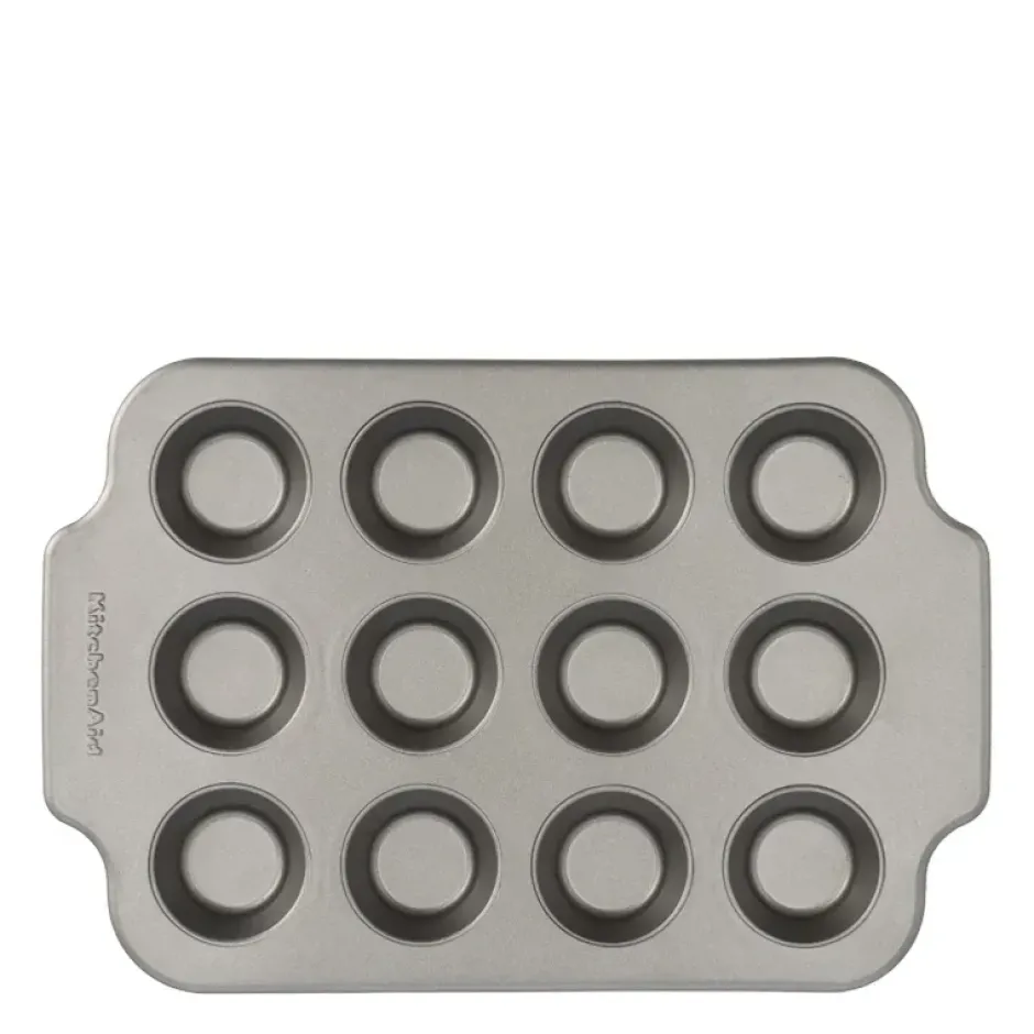 KitchenAid kak-/muffinsform, Rostfritt stål-grå