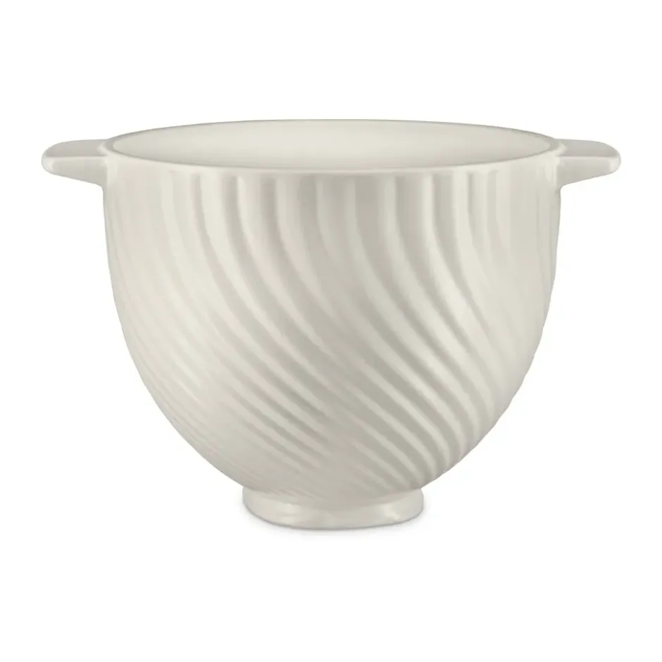 KitchenAid keramikskål dubbla handtag 4,7 L, Meringue