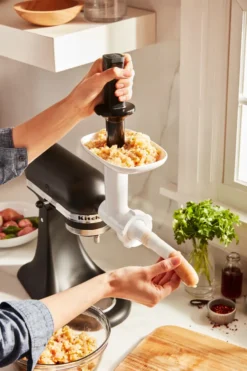 KitchenAid korvhornstillbehör till köttkvarn, White