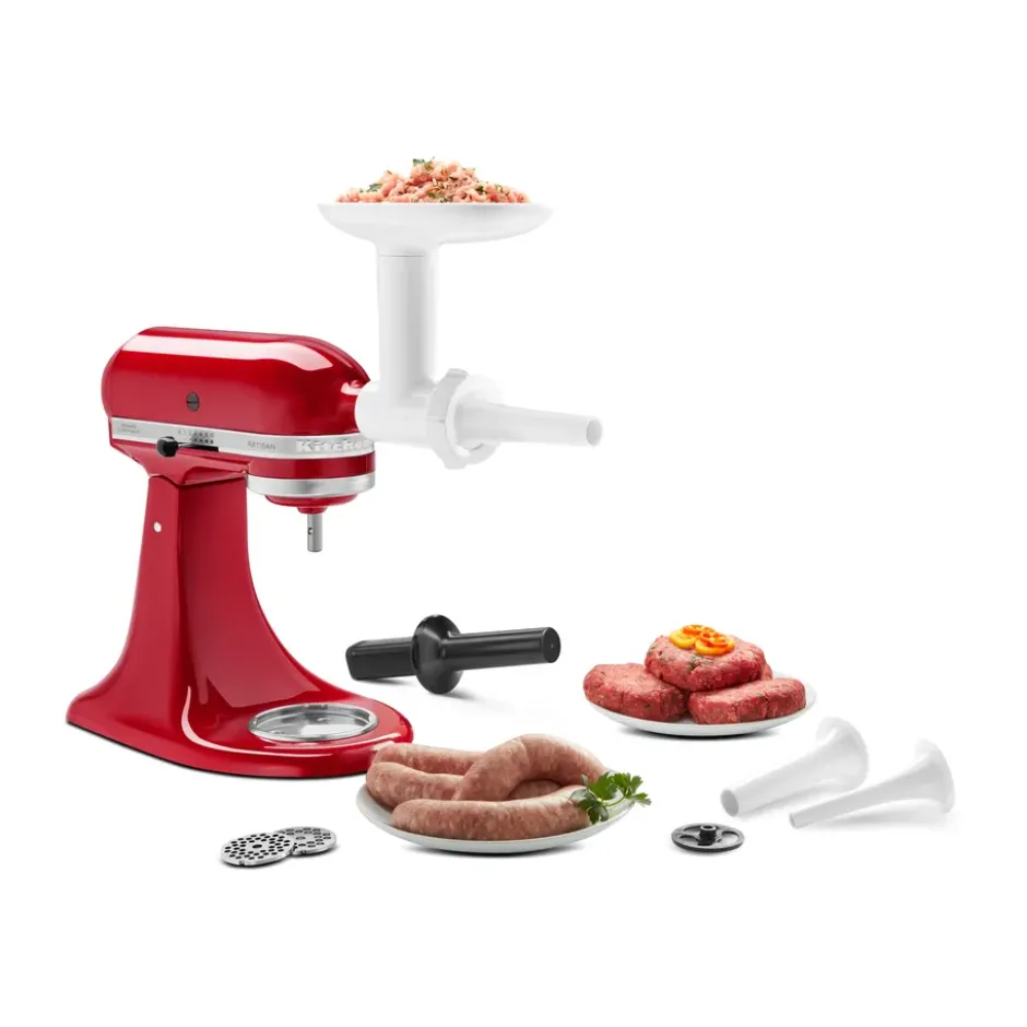 KitchenAid korvhornstillbehör till köttkvarn, White