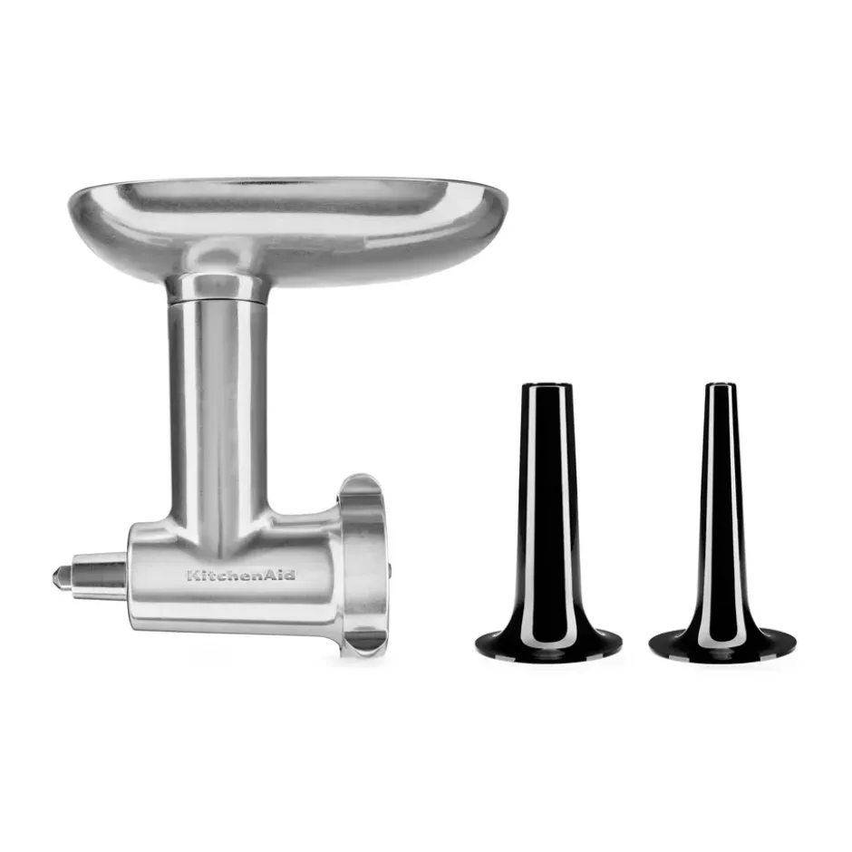 KitchenAid köttkvarn med korvhorn, Stainless steel