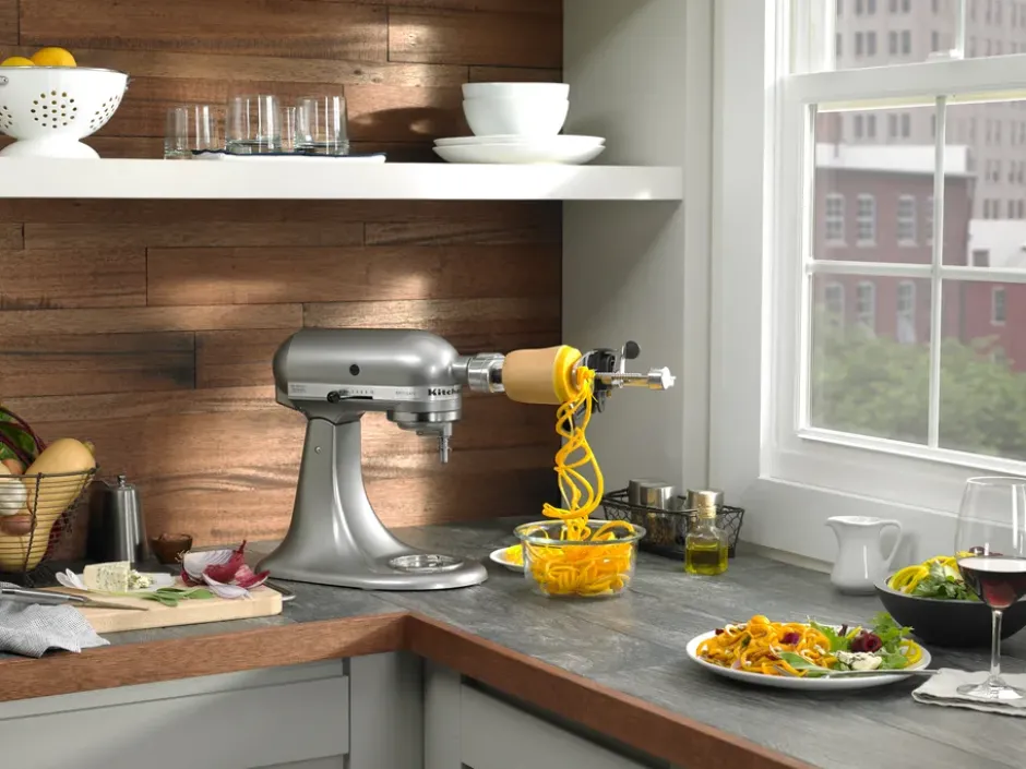 KitchenAid multifunktionell grönsakssvarv till köksmaskin, Stainless steel