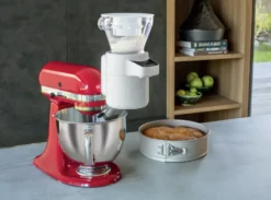 KitchenAid sikt med våg till köksmaskin, White