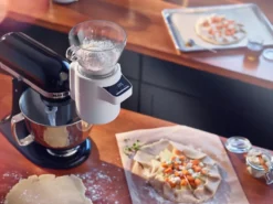 KitchenAid sikt med våg till köksmaskin, White
