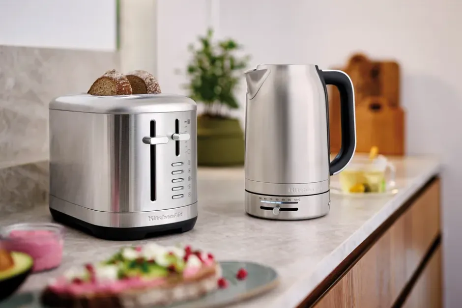 KitchenAid vattenkokare med temperaturkontroll 1,7 L, Stainless steel