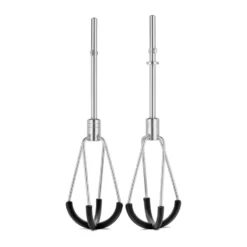 KitchenAid vispar med silikonkant, Stainless steel