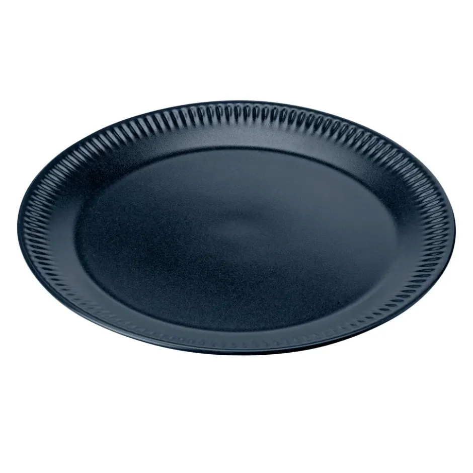 Knabstrup mattallrik blå, 22 cm