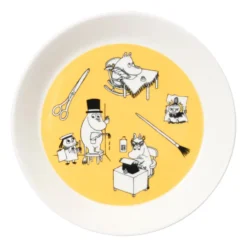 Kontor & Vinternatt Mumintallrik 2 delar, Ø19 cm