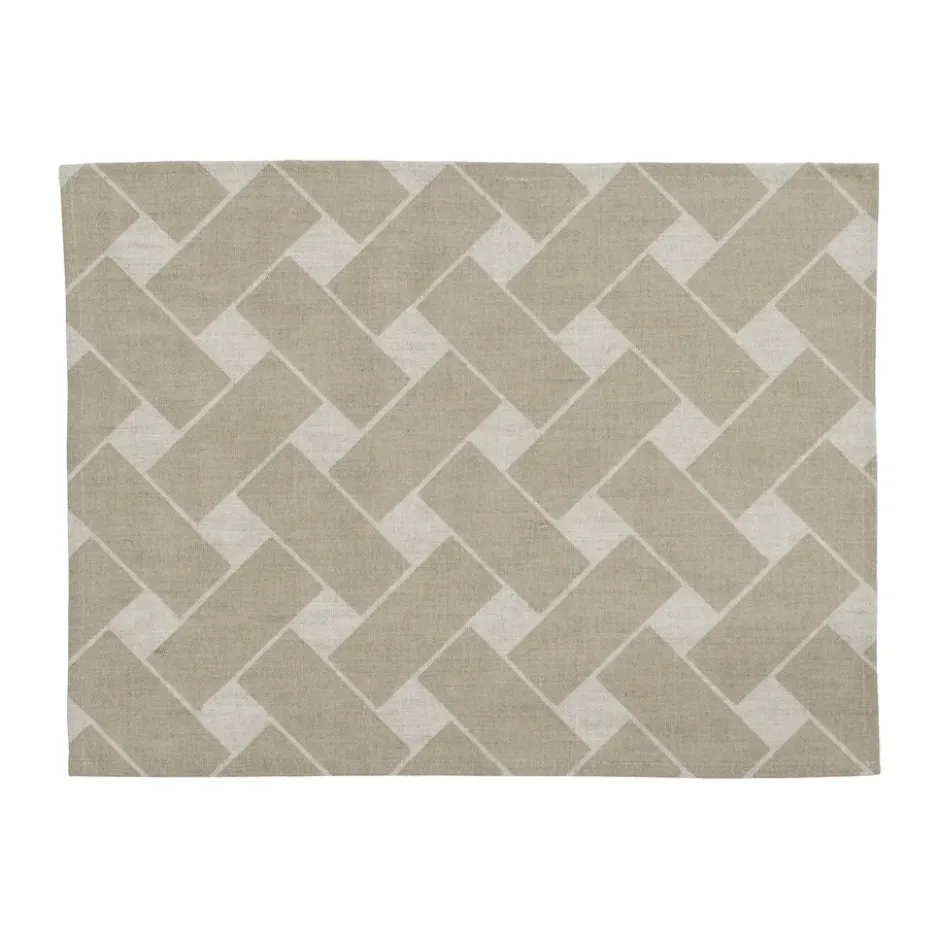 Korg XL bordstablett 34x45 cm 2-pack, Natur-taupe