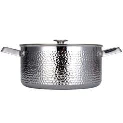 Kroma hamrad kromad gryta med lock, Pixel, 4 L