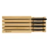 Kyocera knivblock bambu för 4 knivar, 34 cm