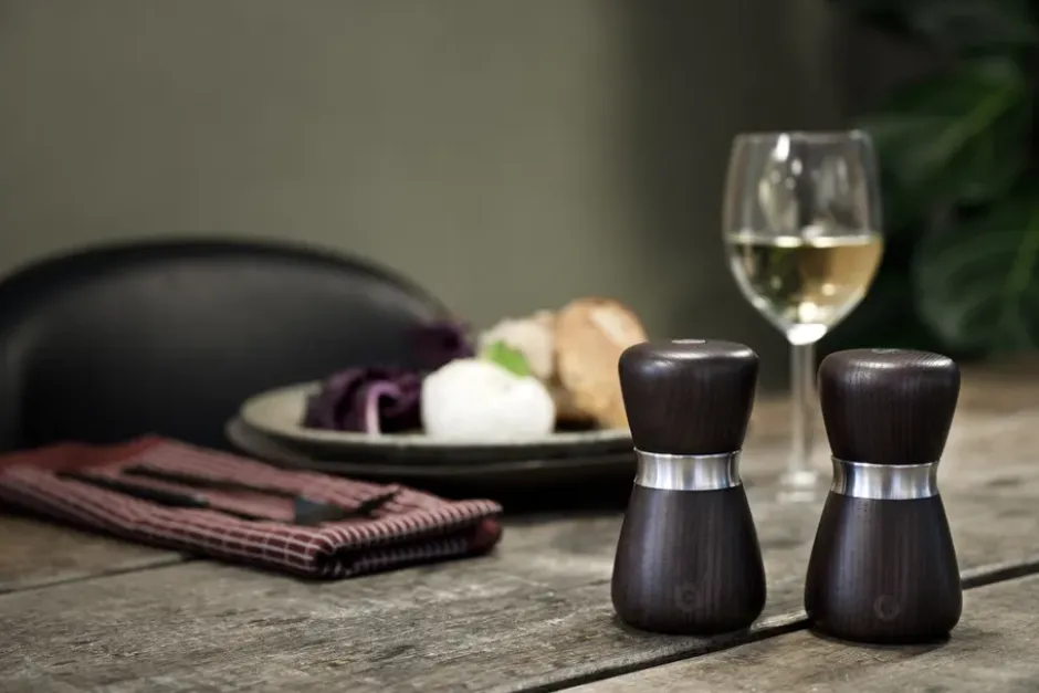 Kyoto kryddkvarn, Brown glaze, FSC ash, 10 cm