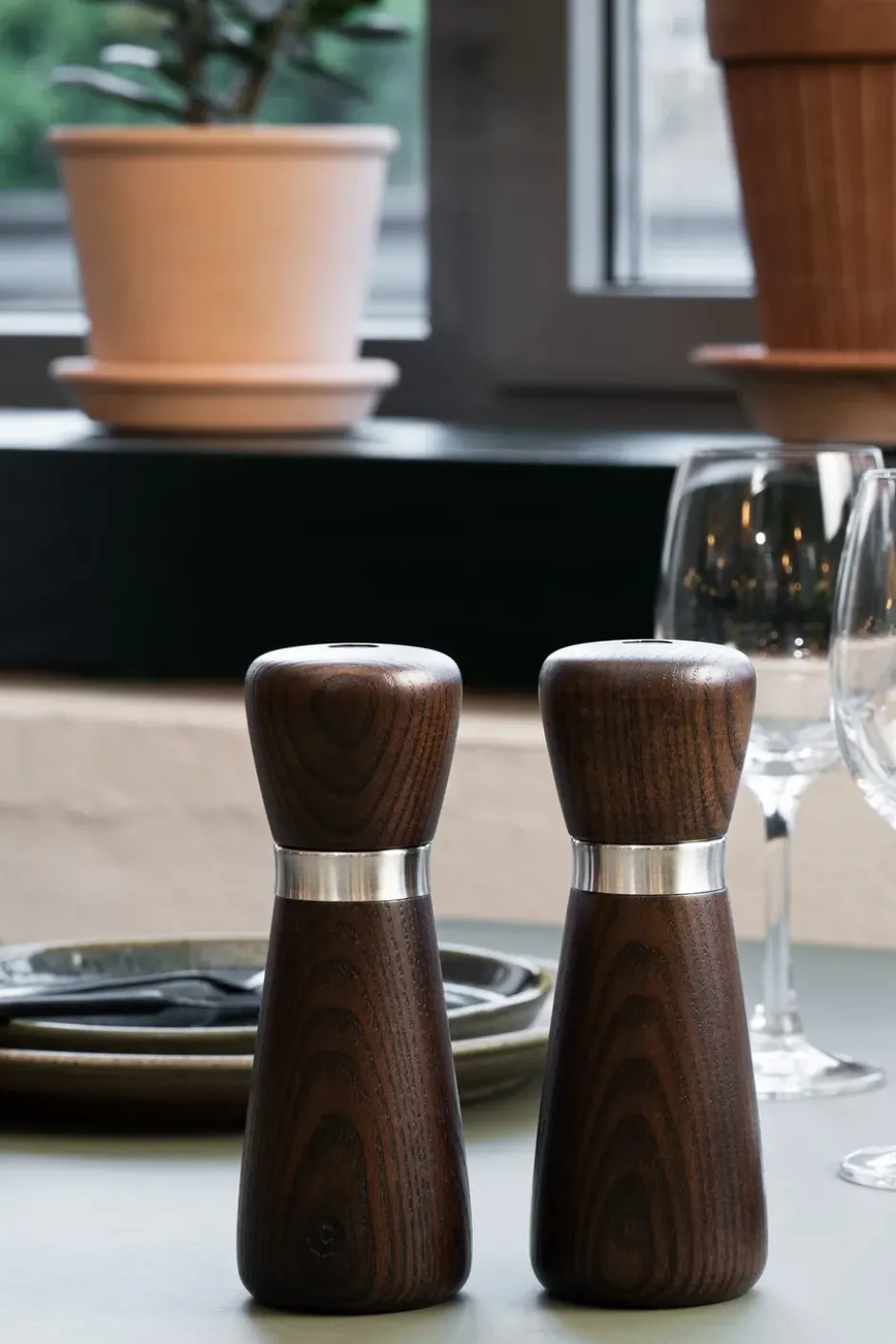 Kyoto kryddkvarn, Brown glaze, FSC ash, 17 cm