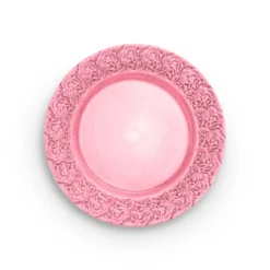 Lace tallrik 25 cm, Rosa