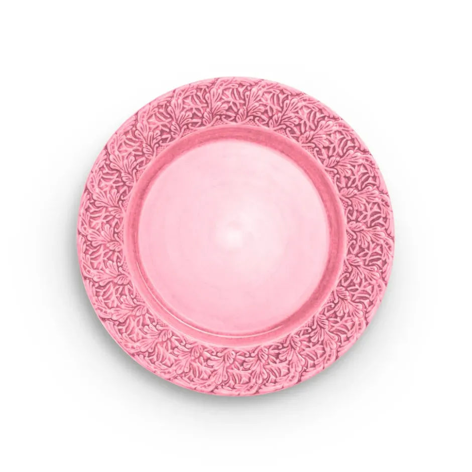 Lace tallrik 25 cm, Rosa