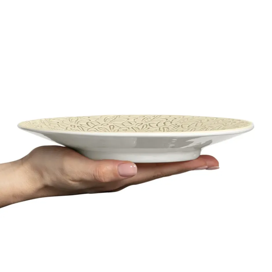 Lace tallrik 20 cm, Sand