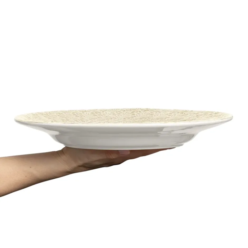 Lace tallrik 32 cm, Sand