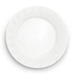 Lace tallrik 25 cm, Vit