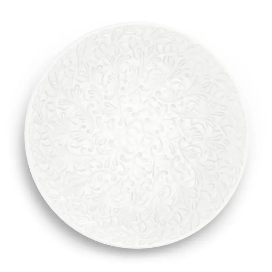 Lace tallrik 20 cm, Vit