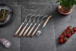 Laguiole By Hâws grillgaffel 6-pack, Oak