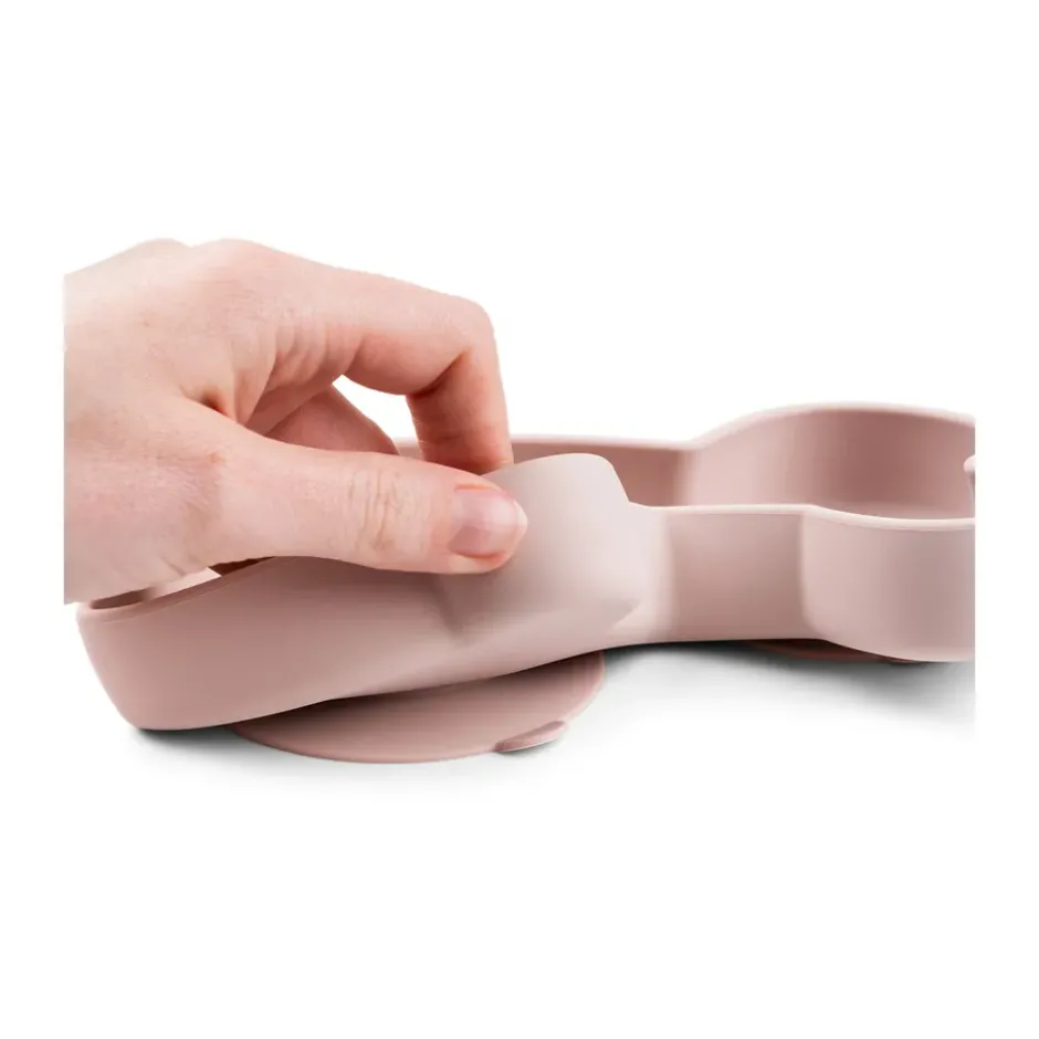 Lalee Stick&Stay barntallrik 13,5x18 cm, Powder