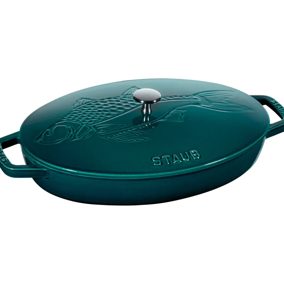 La Mer oval gryta, tre lager emalj, 32 cm