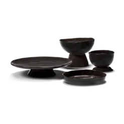 La Mère djup tallrik S Ø20 cm 2-pack, Dark brown