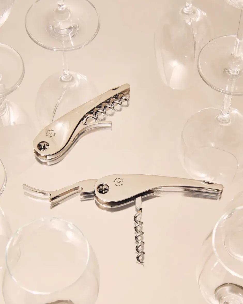 L'atelier du vin Soft Machine Silver korkskruv, Silver