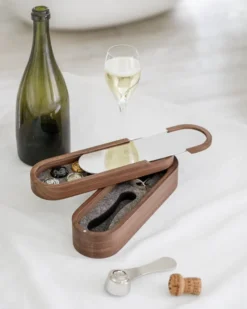 L'Atelier Sparkling champagneset, Valnöt