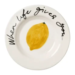 Lemon tapastallrik, Yellow, 15 cm
