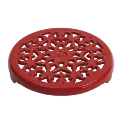 Lilly gjutjärnsunderlägg Ø23 cm, Körsbär