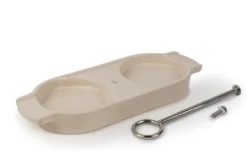 Linea kryddkvarnsställ med handtag, Ecru