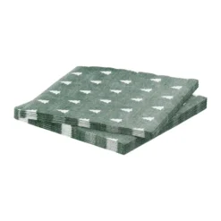 Linen trees servett 33x33 cm 20-pack, Green-white