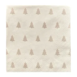 Linen trees servett 33x33 cm 20-pack, Sand
