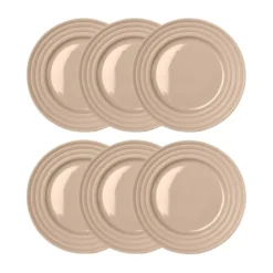 Lines assiett Ø21 cm 6-pack, Beige