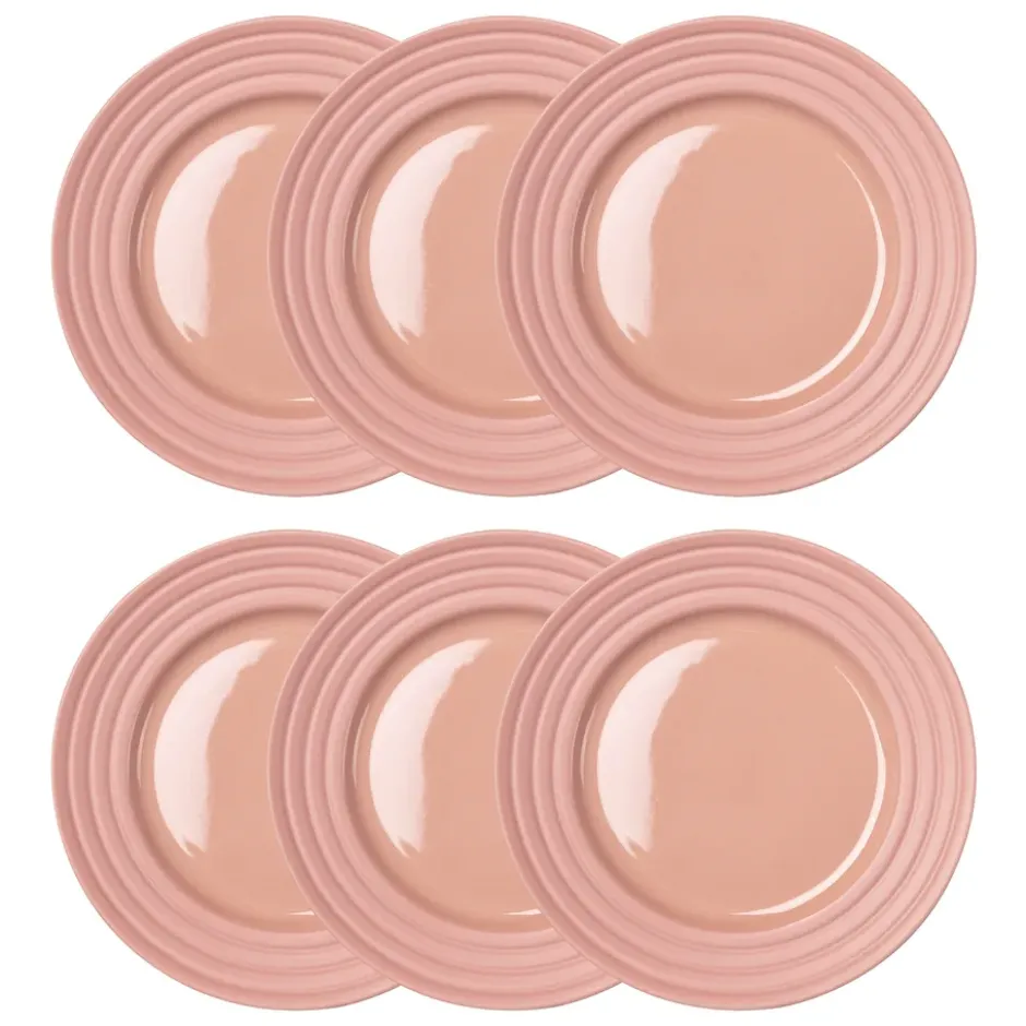 Lines assiett Ø21 cm 6-pack, Rosa