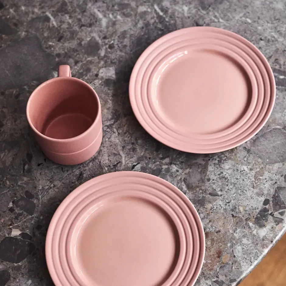 Lines assiett Ø21 cm 6-pack, Rosa