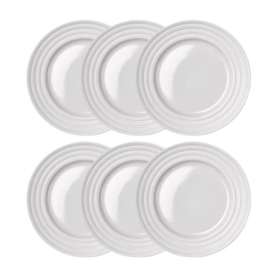 Lines assiett Ø21 cm 6-pack, Vit