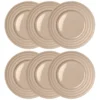 Lines tallrik Ø27 cm 6-pack, Beige