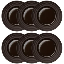 Lines tallrik Ø27 cm 6-pack, Brun