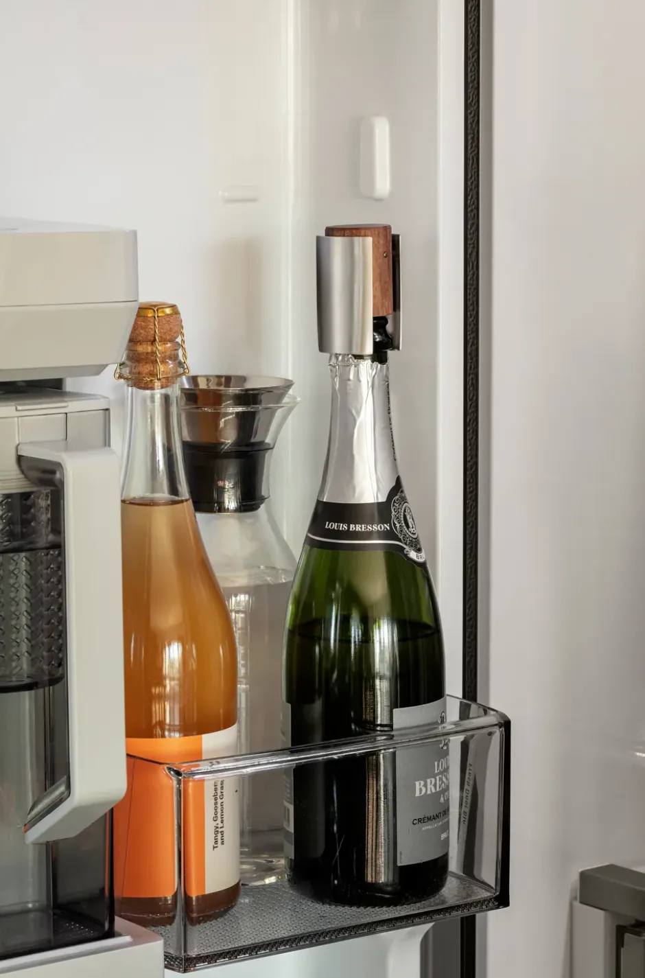 Liquid Lounge champagnekork, Walnut