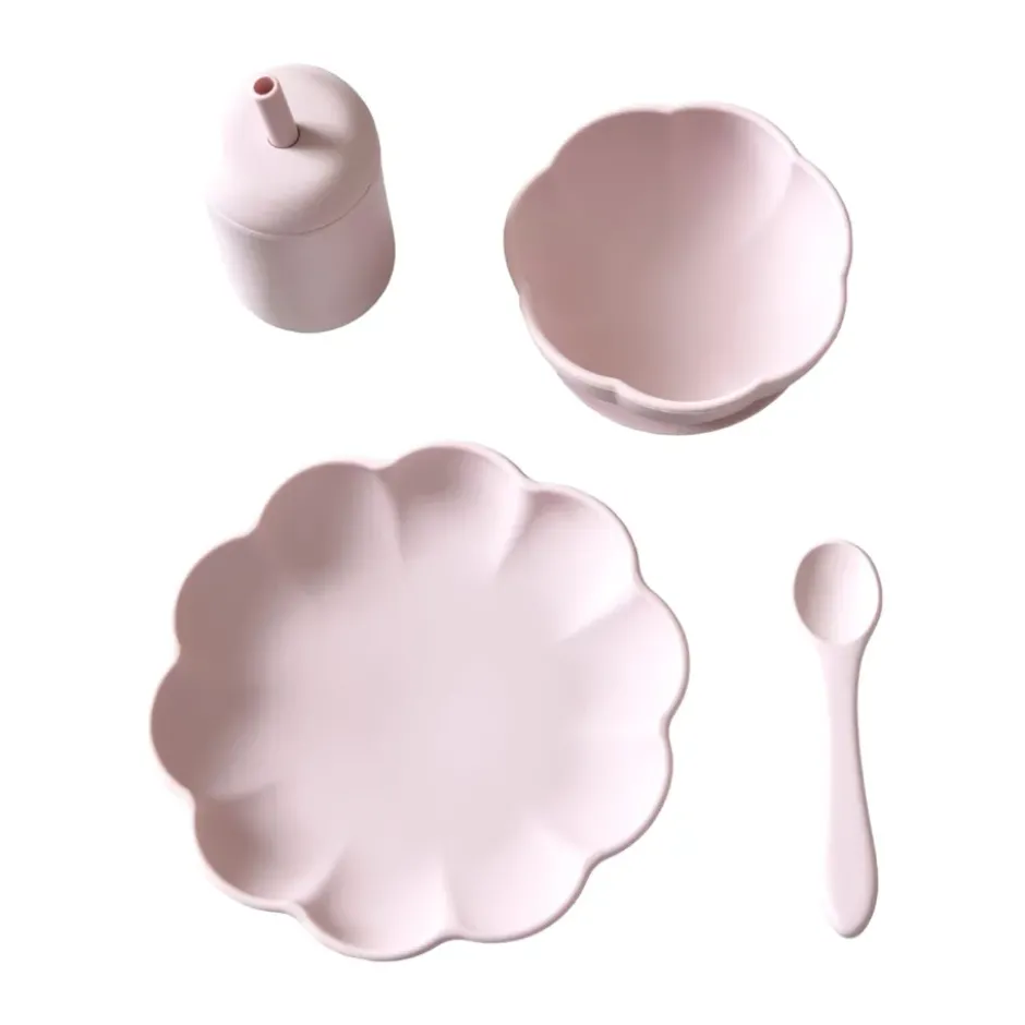 Little Poppy barnservis 4 delar, Light pink