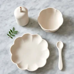 Little Poppy barnservis 4 delar, Cream