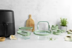 Lékué Air fryer fyrkantig glasform, Transparent