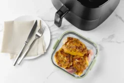 Lékué Air fryer fyrkantig glasform, Transparent