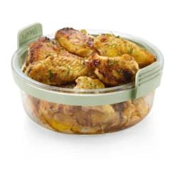 Lékué Air fryer rund glasform, Transparent