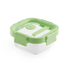 Lékué fyrkantig matlåda glas 0,32 L, Grön